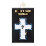 Artful Cross Necklace - Blessed