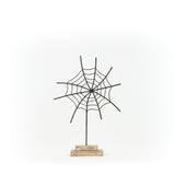 6.5x12 Metal Spider Web on Stand
