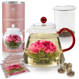 Teabloom Heart-shaped Flowering Teas – 12 Assorted Varieties
