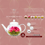 Teabloom Heart-shaped Flowering Teas – 12 Assorted Varieties