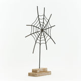 6.5x12 Metal Spider Web on Stand