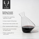 Crystal Rolling Wine Decanter - 39 North CO