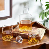 Mountain Themed Crystal Liquor Decanter - 39 North CO