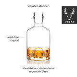Mountain Themed Crystal Liquor Decanter - 39 North CO