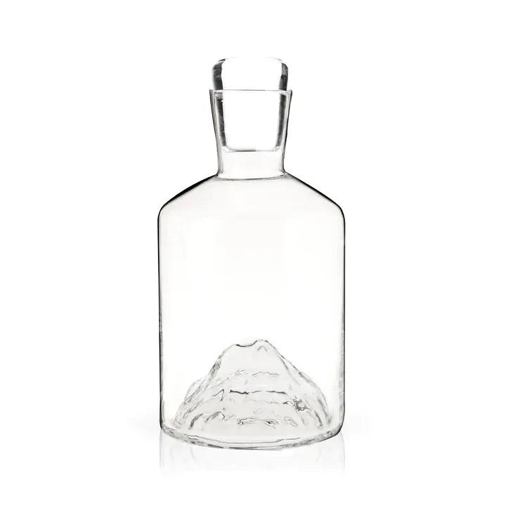 Mountain Themed Crystal Liquor Decanter - 39 North CO