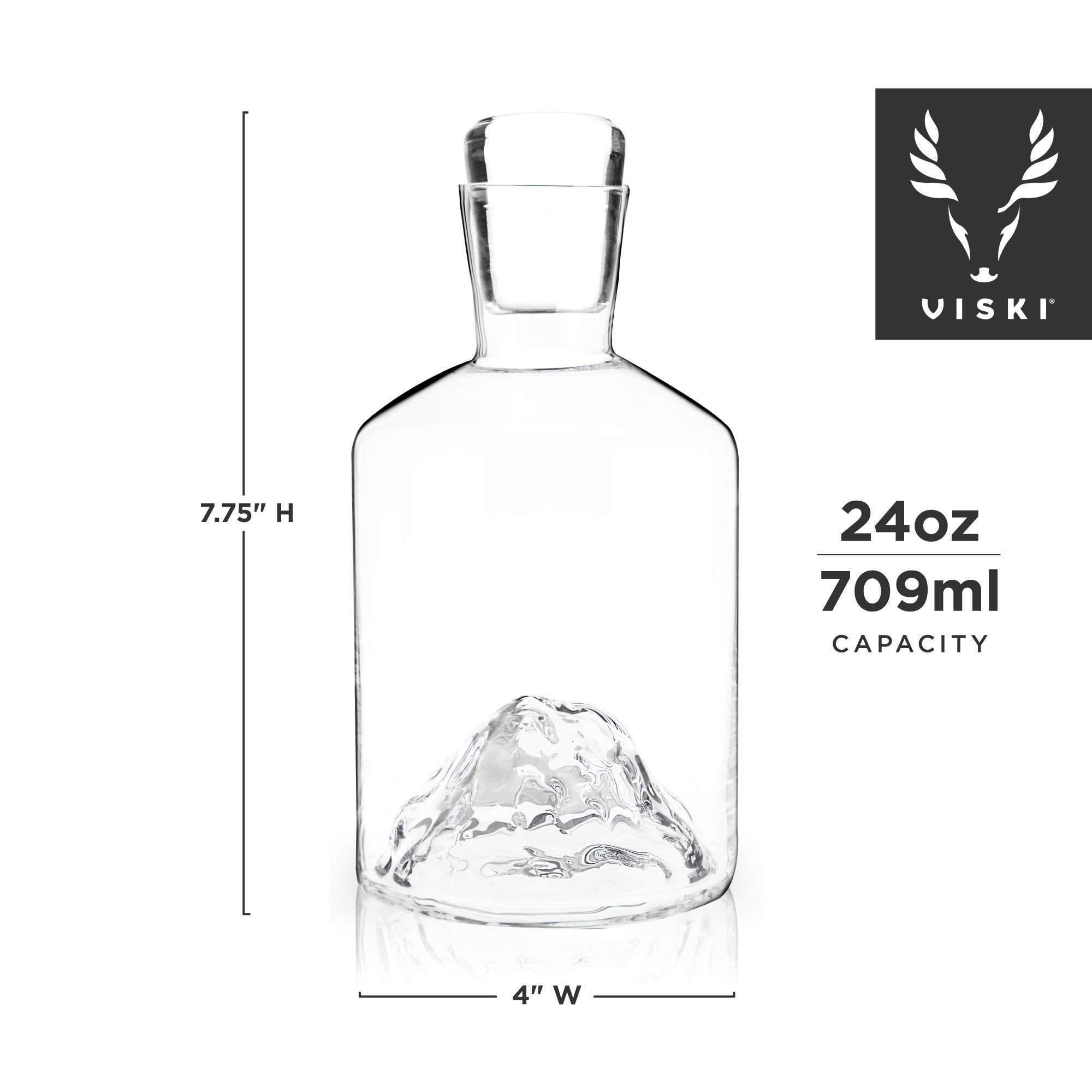 Mountain Themed Crystal Liquor Decanter - 39 North CO