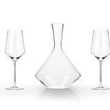 Raye™ Angled Crystal Decanter & Wine Glasses Set - 39 North CO