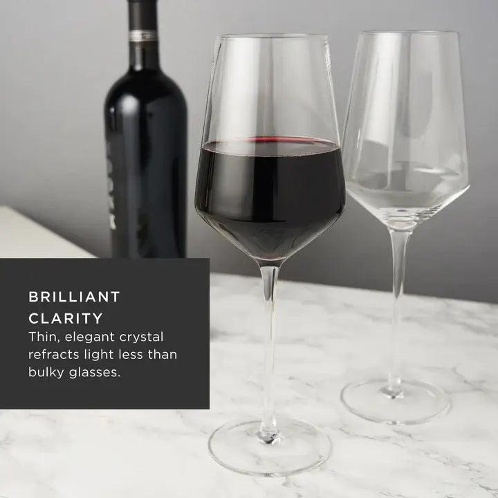 Raye™ Angled Crystal Decanter & Wine Glasses Set - 39 North CO