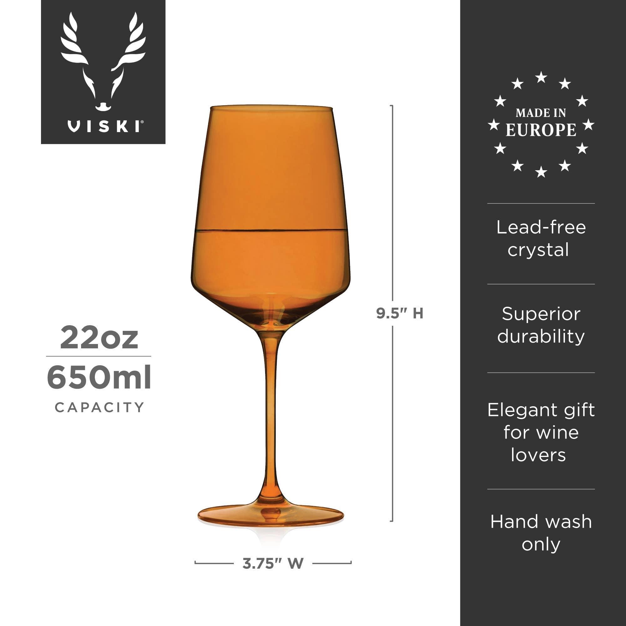 Reserve Nouveau Crystal Wine Glasses - Sunset - 39 North CO