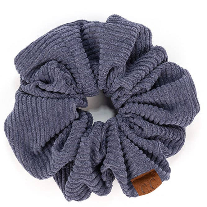 C.C Corduroy Solid Color Soft Scrunchies