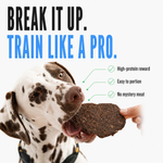 Winnie Lou Bison Burger Jerky - break it up, train like a pro