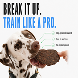 Winnie Lou Bison Burger Jerky - break it up, train like a pro