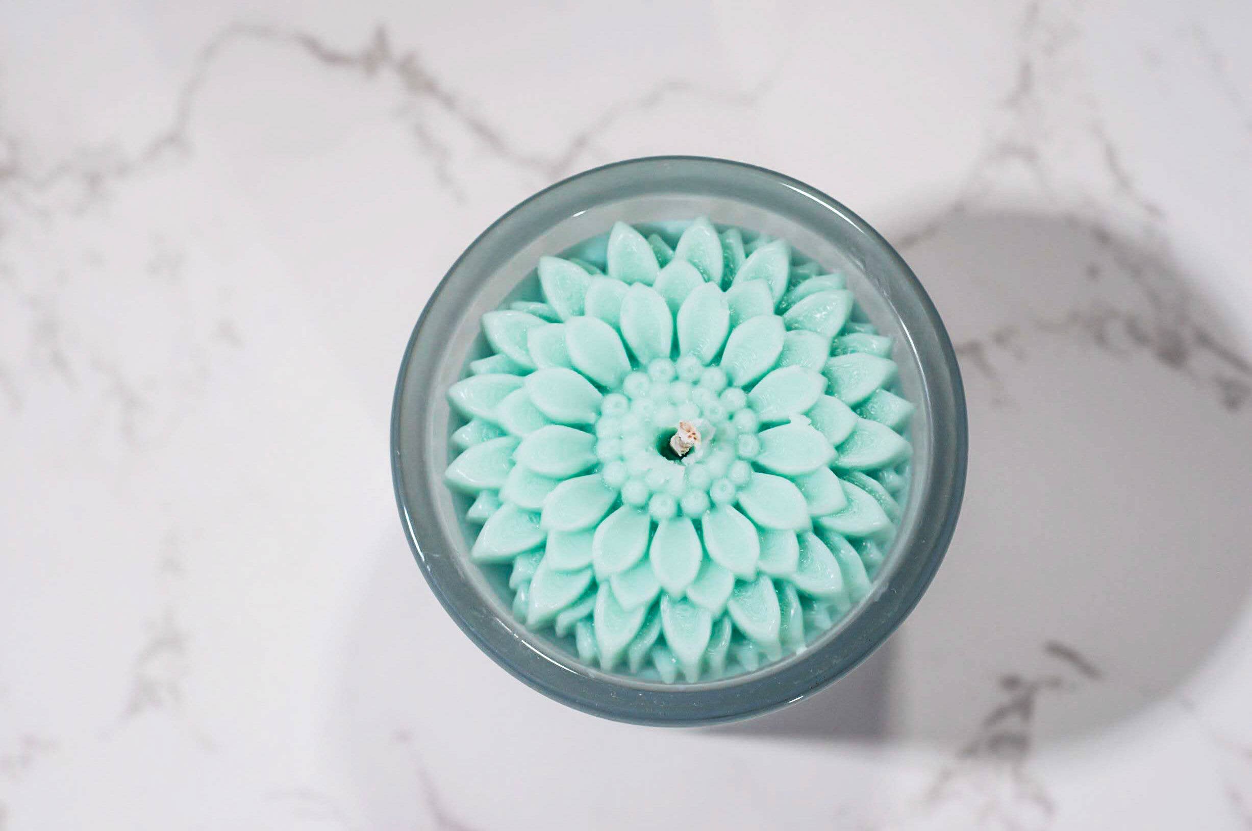 Dahlia Flower Candle