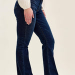 Judy Blue petite mid-rise bootcut jeans in dark wash
