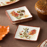 Autumn Meadows Fall Canapé Plate, 6" (Assorted)