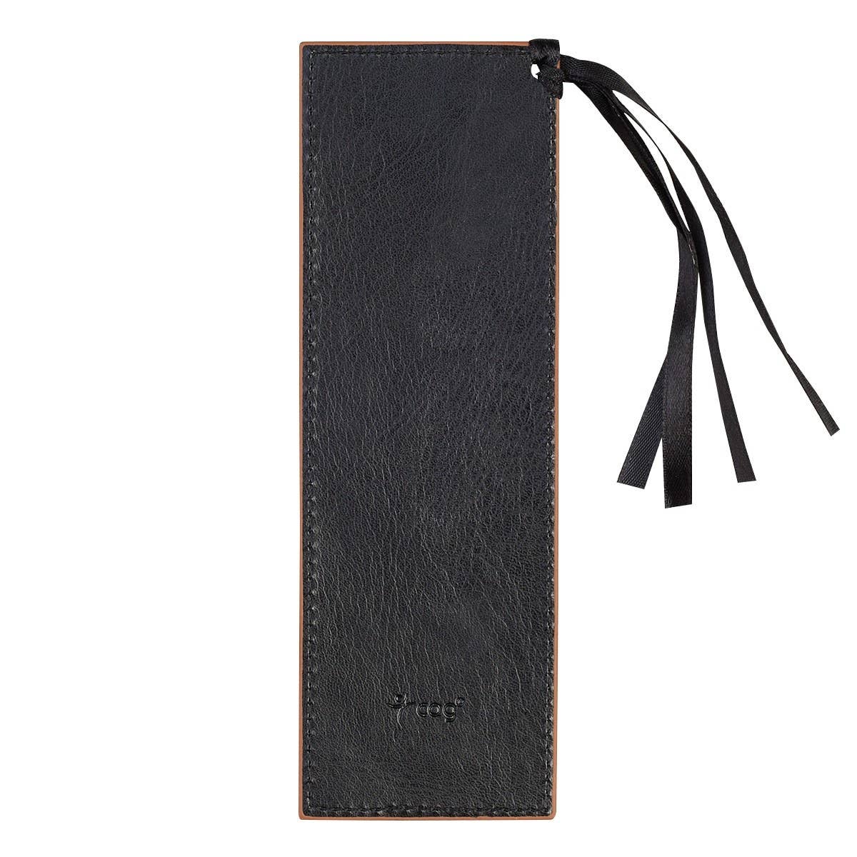 Be Strong and Courageous faux leather bookmark, heat-debossed lettering detail