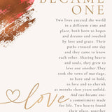 Two Became One Wedding Gift: Stained Glass Red Heart 7730
