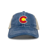 Kids' Vintage Denim C Trucker Hat - view 3