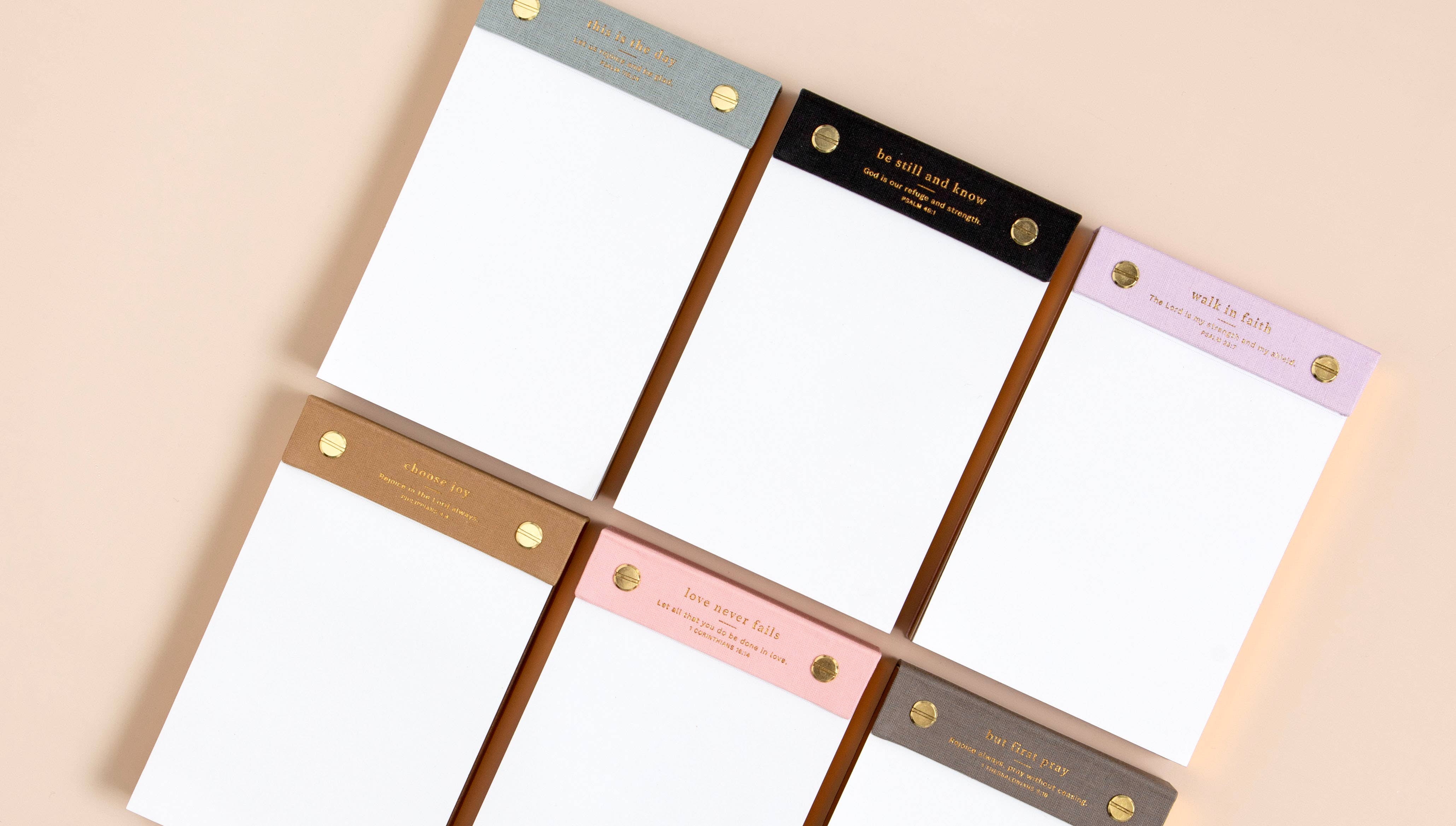 This Is The Day notepad with gold foil edged pages