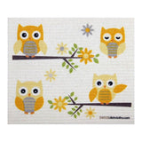 Swedish Dishcloth Owls in Branches