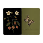 A6 passport-size pocket notebook with a Forest Flowers cover, detail view