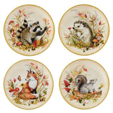 Woodland Critters Fall Dessert Plate, 9" (Assorted)