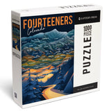 1000 Piece Puzzle - Colorado Fourteeners Mountain Range