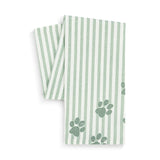 Paw Print Stripe Kitchen Towel