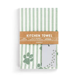 Paw Print Stripe Kitchen Towel