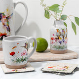 PeeWee Collection Red Flower Mug - 14oz
