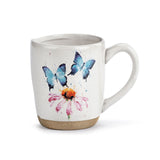 Butterflies on Flower Mug