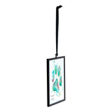 Teal Paw Print Suncatcher