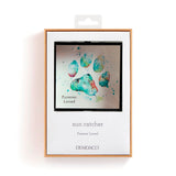 Teal Paw Print Suncatcher