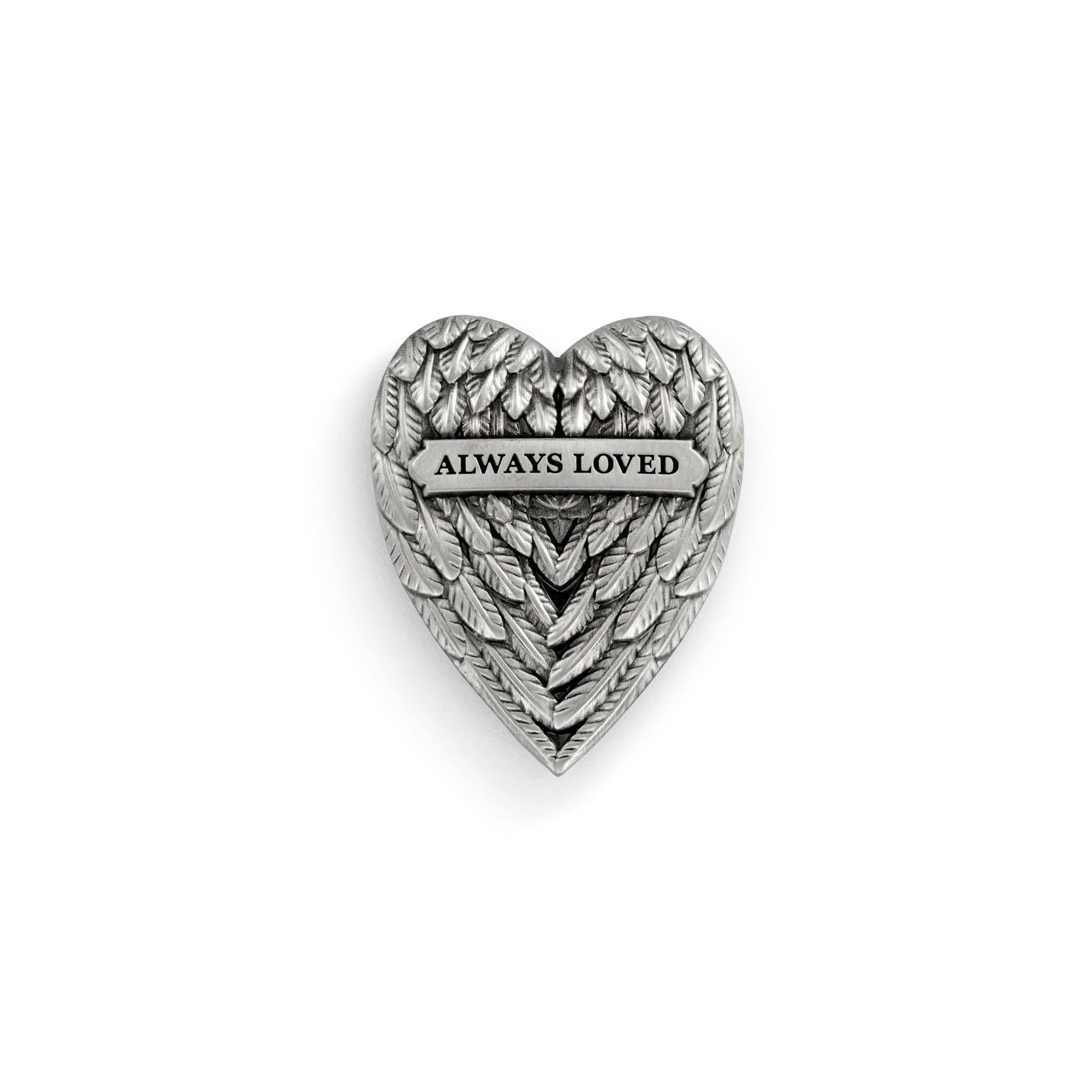 Always Loved Wing Heart Magnetic Frame Charm