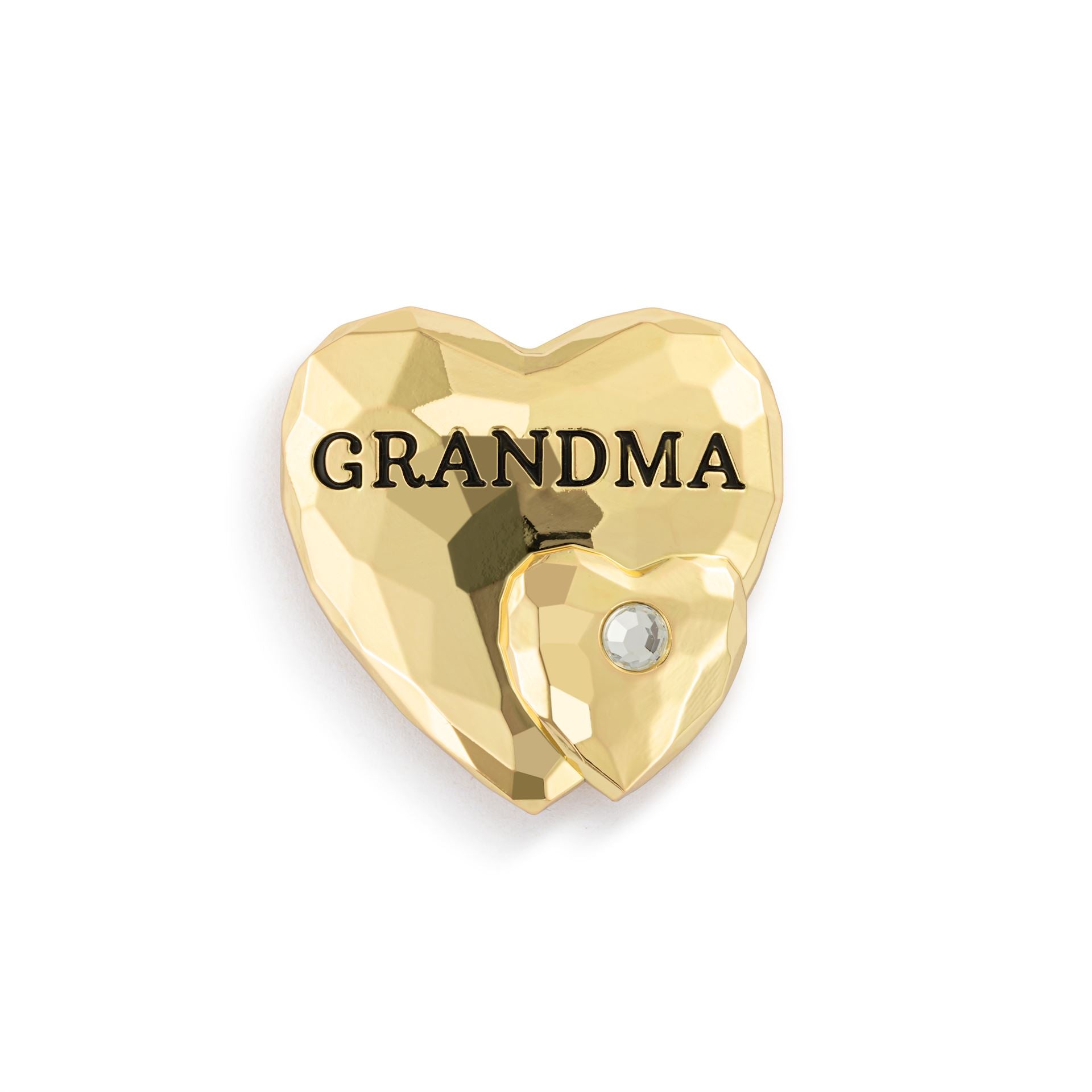 Grandma Double Heart Magnetic Frame Charm