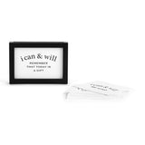 I Can & Will Inspirational Cards Frame Set