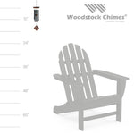 Chimes of Mars black and teak wind chime, detail