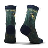 Colisco Unisex Crew Socks - Night Forest Alien