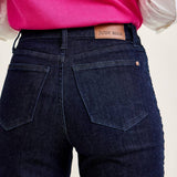 HW Side Seam Braid Detail Crop Wide