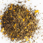Loose turmeric, ginger and peppercorn ingredients in Cup of Sunshine tea
