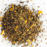 Loose turmeric, ginger and peppercorn ingredients in Cup of Sunshine tea