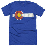 T-Shirt - Unisex Classic Colorado Flag Royal Blue