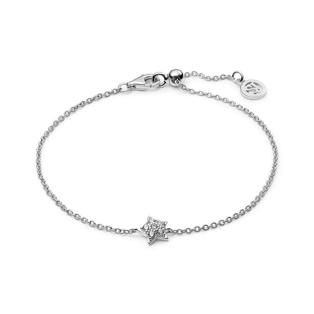 Star Bracelet in Sterling Silver or 18k Gold – Dainty Zirconia Jewelry