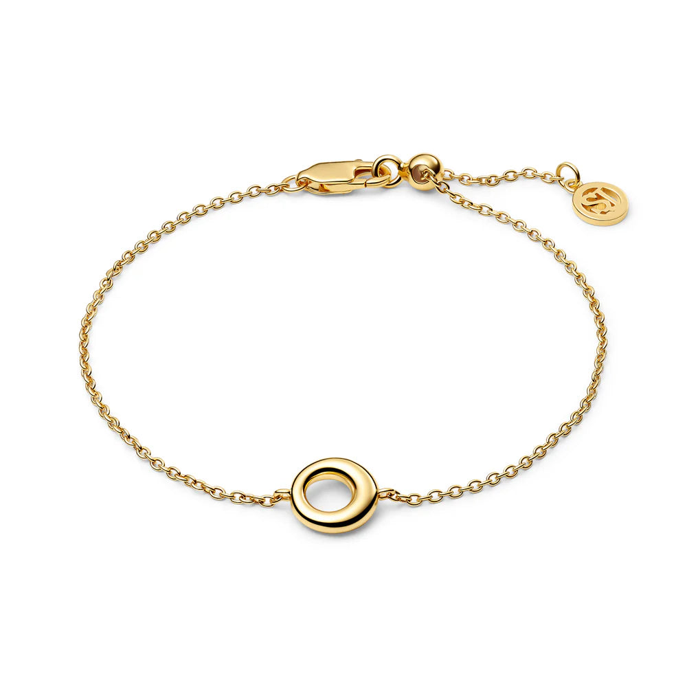 Open Circle Bracelet – 18k Gold Plated or Sterling Silver | Minimalist Jewelry