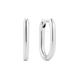 Oval Huggie Earrings in Sterling Silver or Gold | Minimalist Everyday Hoops