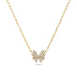 Butterfly Pendant Necklace | Sterling Silver or 18k Gold Plated