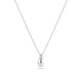Polished Teardrop Pendant Necklace | Sterling Silver or 18k Gold Plated