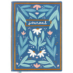 Blue floral 5x7 lined book journal - view 2