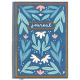 Blue floral 5x7 lined book journal - view 2