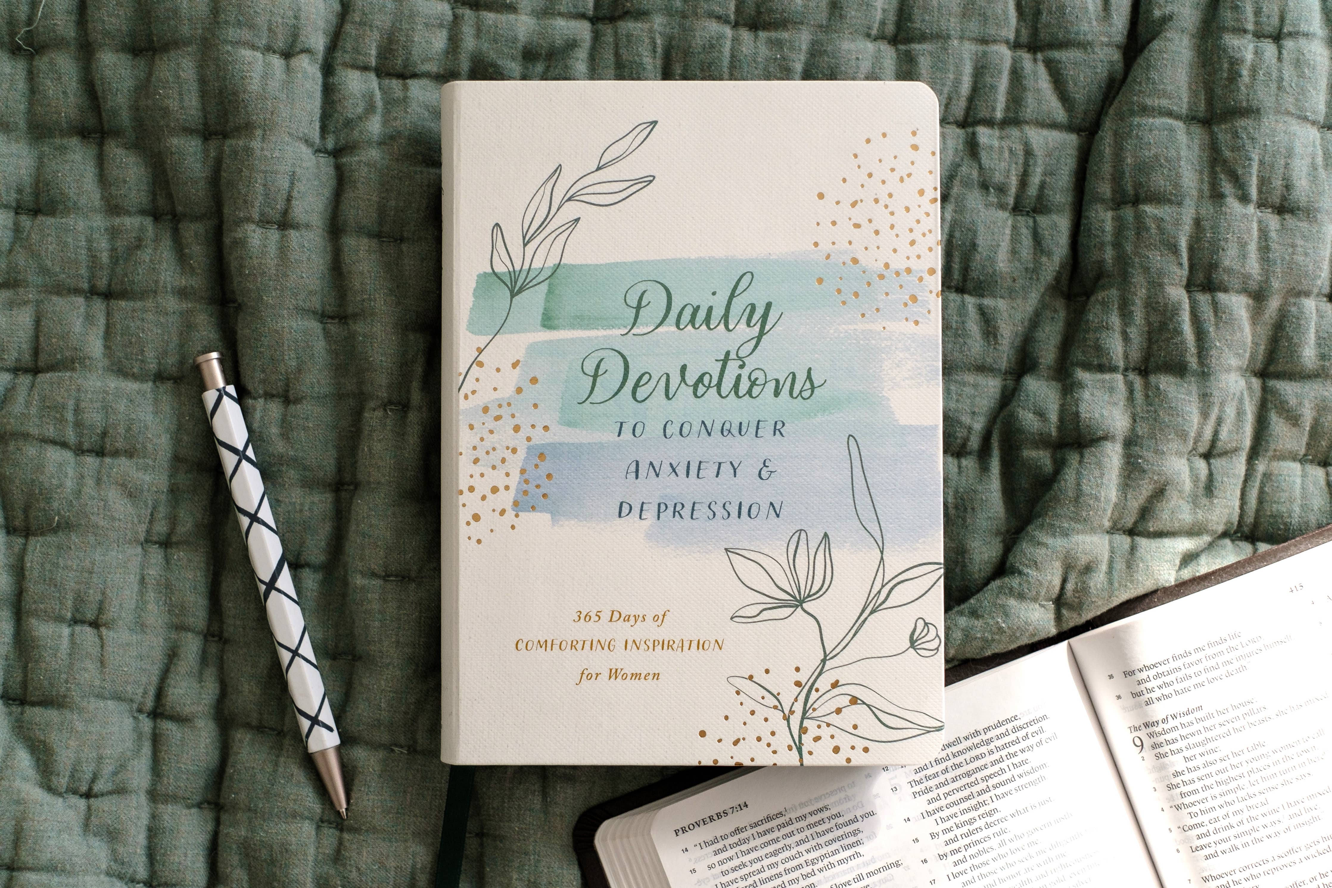Daily Devotions to Conquer Anxiety and Depression, Barbour Publishing book cover